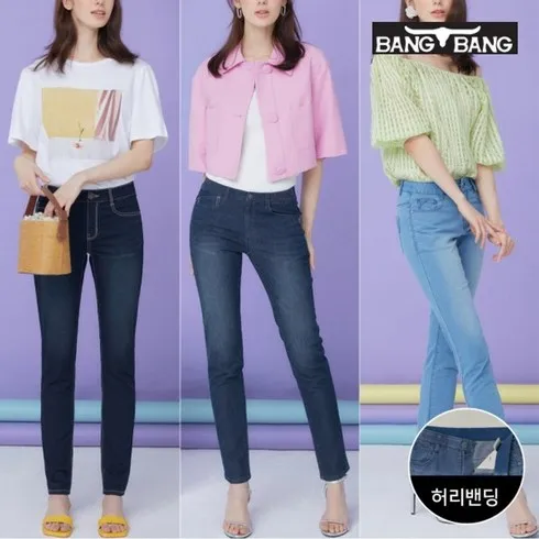 뱅뱅 여성 24썸머 라이크라 데님팬츠 3종 TOP10 비교해보기